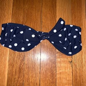 Polka dotted bikini top